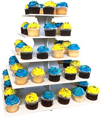 As Seen on Shark Tank Cupcake Stand - Dessert Stand, Tier Stand, Cupcake Stand-Hold Up to 100 Cupcakes-Catering Supplies for Buffet Display-Treat Stands for Dessert Table, Wedding Cake & Cupcake Stand