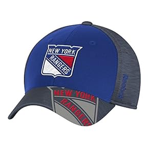 Reebok NHL New York Rangers Men's Playoff Team Cap, Blue,Small/Medium