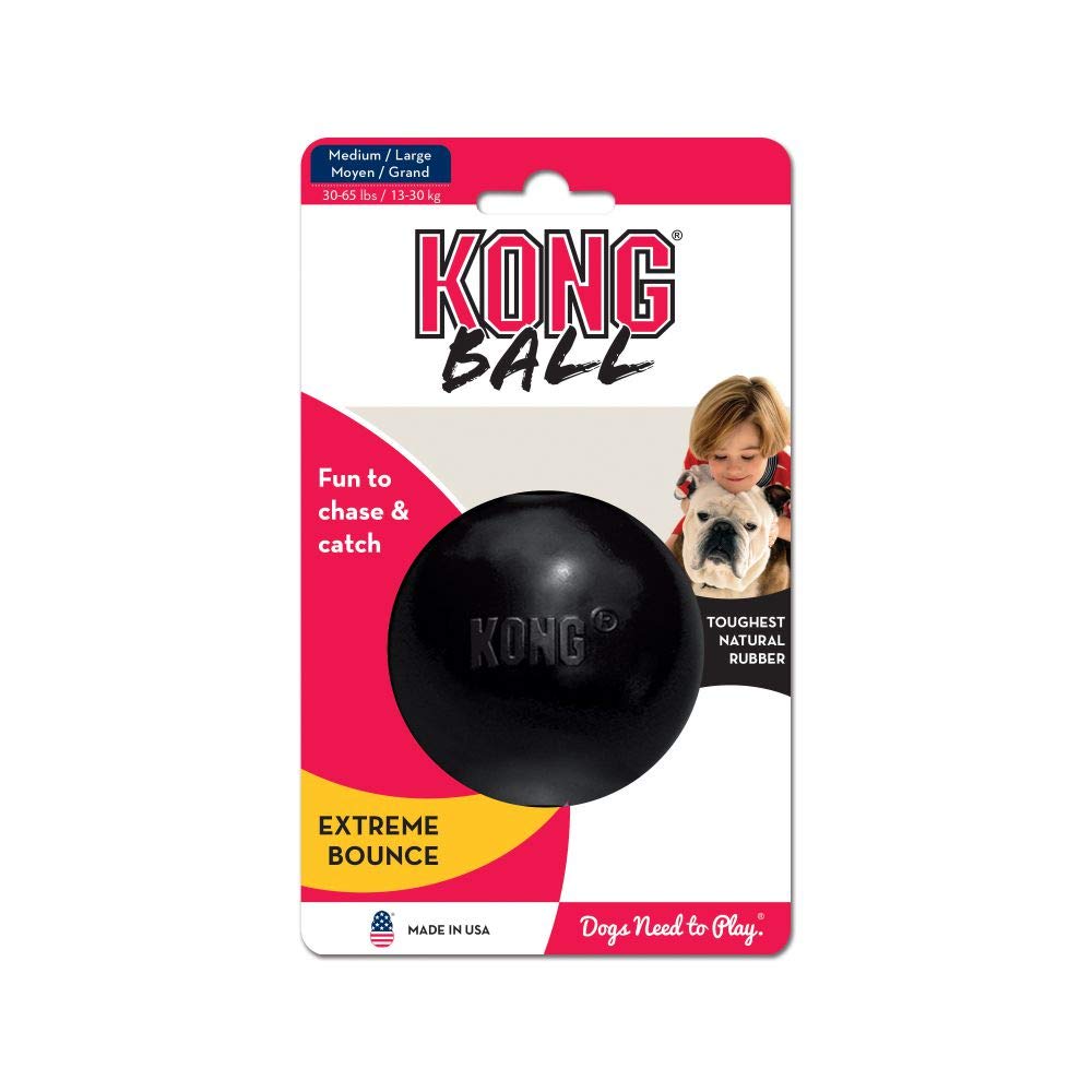 KONG - Extreme Ball - Juguete de caucho para mandíbulas potentes ...