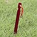 Sharkleap 7075 Aluminum Tent Stakes Lightweight Tent Pegs with Reflective Pull Cords (Pack of 8)