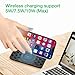 Wireless Portable Charger 10000mAh, 10W Qi Fast Charging Wireless Power Bank with Suction Cup, 18W USB C Power Delivery High Speed Quick Charge 3.0 External Battery Pack Compatible with iPhone Samsung