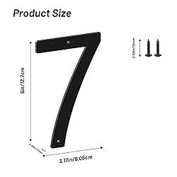 5 Inch House Numbers and Metal Letters for Outdoor