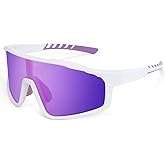 MMOWW Polarized Sports Sunglasses for Men Women Cycling Glasses Wrap Around UV400 Protection Running Driving Fishing
