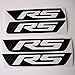 IPG for 2010-2015 Camaro Front & Rear Side Marker RS Carbon Fiber Vinyl kit 4 Units Set (Black Carbon Fiber RS)
