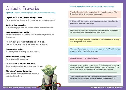 Star Wars Workbook: 4th Grade Reading and Writing (Star Wars Workbooks)