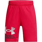 Under Armour Boys Tech Logo Shorts, (600) Red / / White, Large Plus