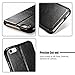 iPhone 6 Plus / 6s Plus Case, Benuo [Vintage Classic Series] Genuine Leather Folio Flip Leather Case [Card Slot] [Stand Feature] with Magnetic Closure for iPhone 6 Plus/6s Plus 5.5 inch (Retro Black)