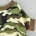 Fitwarm Stylish Army Green Camouflage Dog Shirts Jumpsuit for Pet Cat Camo Clothes Apparel, Medium