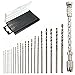 21PCS Pin Vise,Drillpro Twist Drill Bit Set Semi-Automatic Driving Drill Bit Wood Walnut Drilling Tool 0.3mm-1.6mm.