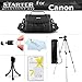 Starter Accessories Kit For The Canon Powershot SX400 IS, SX410 IS, SX420 IS Digital Camera Includes Deluxe Carrying Case + 50 Tripod With Case + LCD Screen Protectors + Mini TableTop Tripod + More