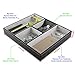 Leather Valet Tray for Men, Nightstand Organizer Dresser Catchall for Keys Phone Jewelry Watch Wallet(Black)
