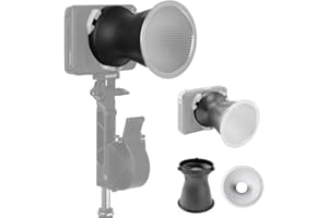 amaran Mini Reflector for amaran Ray 60c/120c, 14.5cm Compact Bowens Mount Parabolic Reflector, 25° Beam Angle, 5X Output Boo