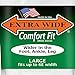 Extra Wide Lightweight Cotton Crew Comfort Fit Dress Socks (Pack of 3) Made in The USA (Black - Large)