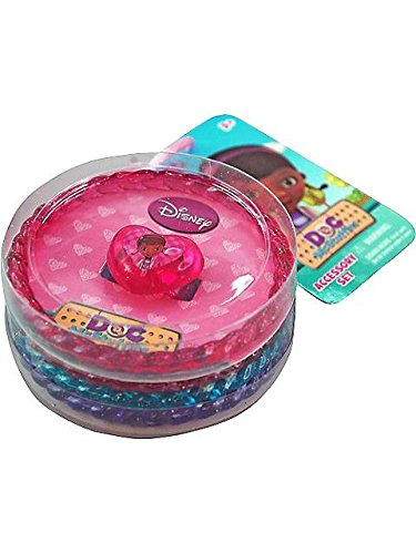 Disney Doc McStuffins Bangle Bracelets and Heart Ring Set