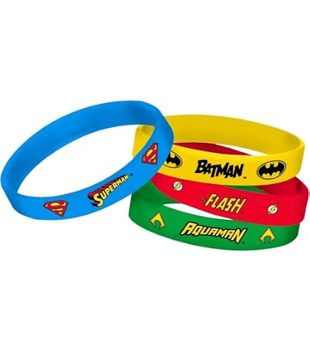 Pulseras De Silicona De Batman, Lote De 4 Colores Surtidos Para Fiestas Y Bolsas De Regalo