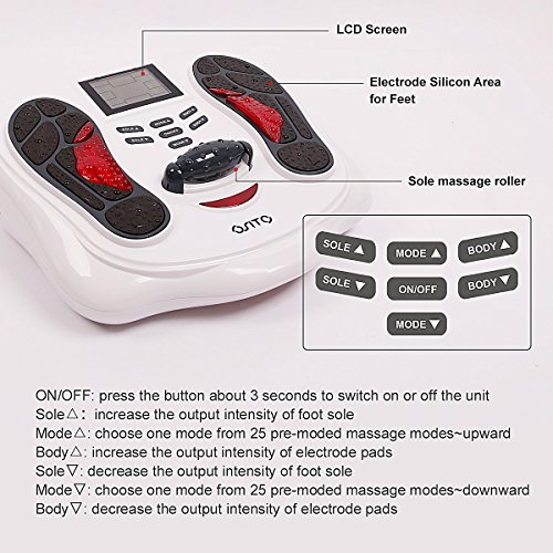 Foot Circulation Device for Neuropathy Pain Relief - Boost Circulation EMS Leg & Foot Massager Machine with Infrared Therapy - Thumbnail 3