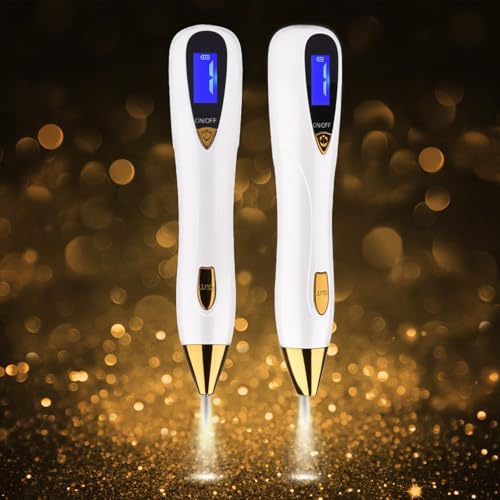 Plasma Pen Dispositivo de Belleza Para La Eliminación de Imperfecciones Comunes de la Piel con pantalla LED. 10 niveles de intensidad de Intend Ajustables. 1 Gruesa y 10 s Finas san valentín regalos