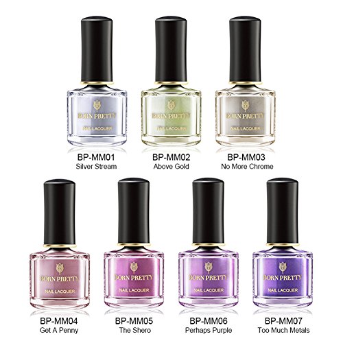 BORN PRETTY Mirror Nail Polish Metallic Luster Series Rose Gold Nail