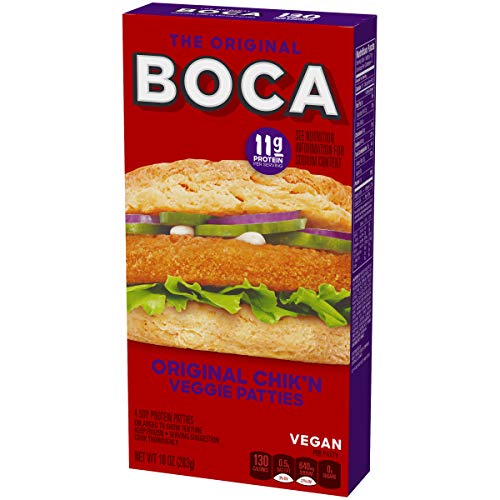 3 Boca+Original+Chikn+Vegan+Patties