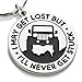 Wrenches & Bones Key Chain for Jeep Enthusiasts - I May Get Lost - But I'll Never Get Stuck Great Advice and Gift Idea for Any Jeep Owner! Built for Jeep Wrangler Accessories Enthusiasts