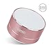 Unitek Qi Wireless Charged Bluetooth Speaker, Portable Outdoor Bluetooth V4.0 Speaker, Support Wired Charger, w/Enhanced Bass, FM Radio, Built-in Mic, Hands-Free & Micro SD Card Slot, Rose Gold