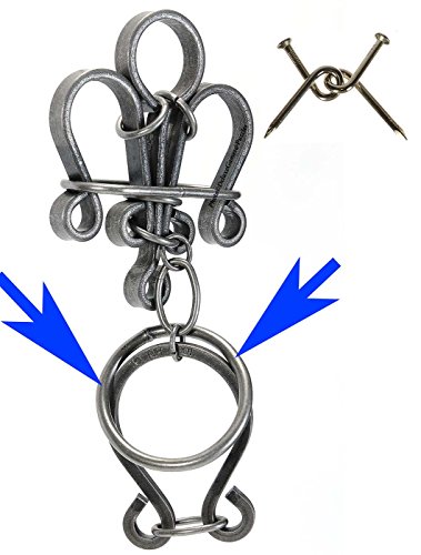 BIG KAHUNA _ Tavern Puzzles Heavy Metal Disentanglement-Style Brain Teaser _ BONUS Twisted Nail Puzzle