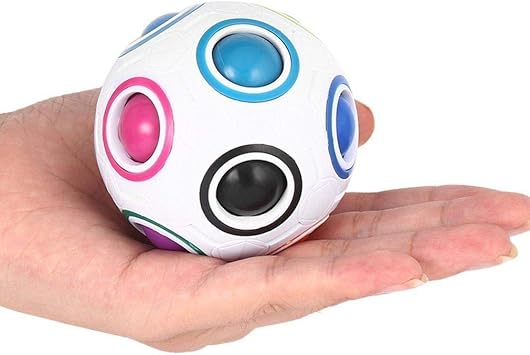 Curtis Toys Magic Rainbow Ball Challenging Puzzle Cube Toy for Children/Adults Stress Relief