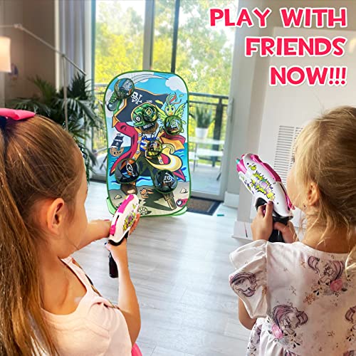 LUPPLE Girl Toys Gun for Nerf Gun Bullet, Pink Automatic Foam Blaster Gun Outdoor Shooting Game, Party Birthday Gifts for Little Girls 6 7 8+ Year Old