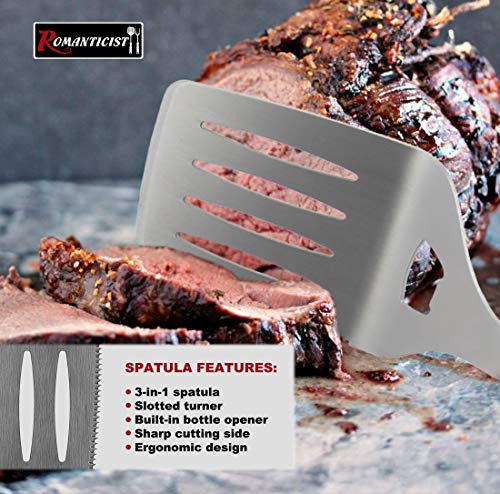 image for ROMANTICIST 5pc Heavy Duty Grilling Accessories Set - Extra Thick Stai