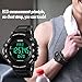 SKMEI Men Digital Sports Watches with Heart Rate Monitor, Pedometer Calorie Military Waterproof Wristwatch for Men Boys - Black