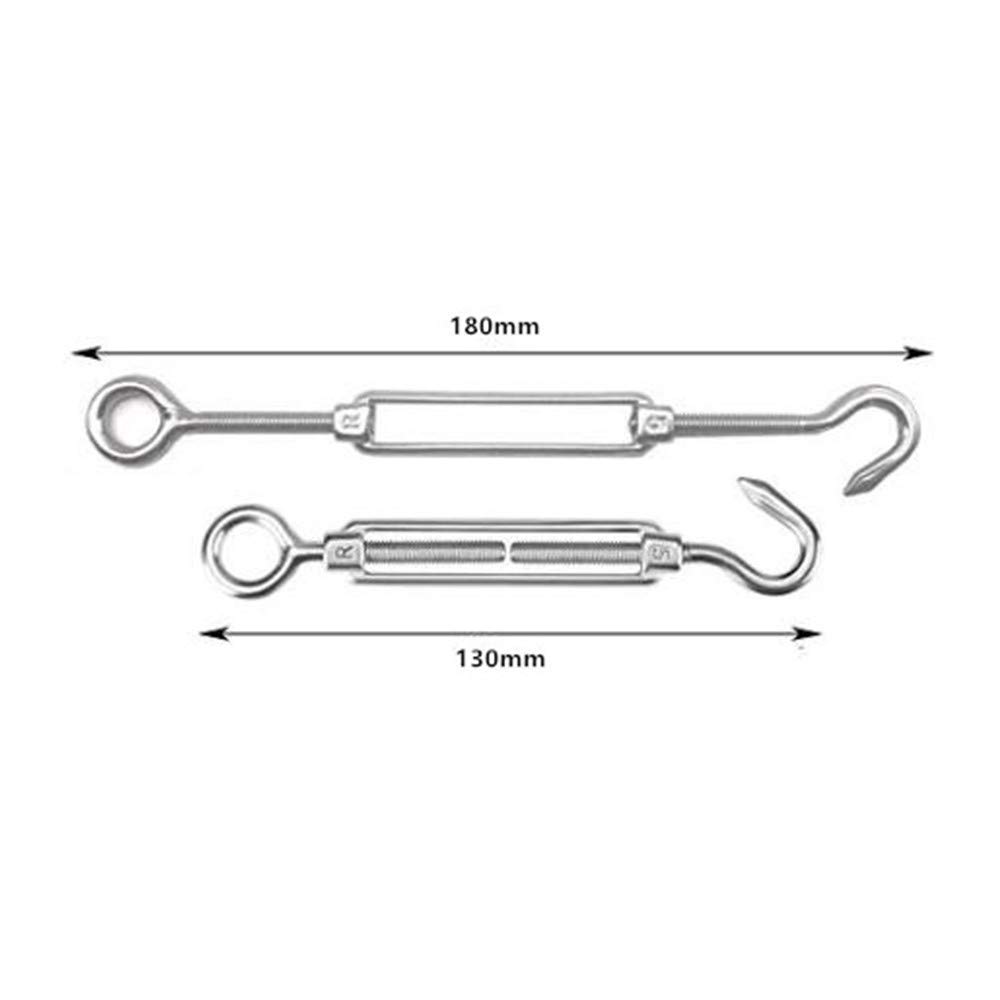 12 x Turnbuckle Wire Tensioner, M5 Heavy Duty 304 Stainless Steel