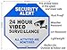 Video Surveillance Sign - Home Security Sign - Security Camera Sign - All Activities are Monitored - Rust Free 12