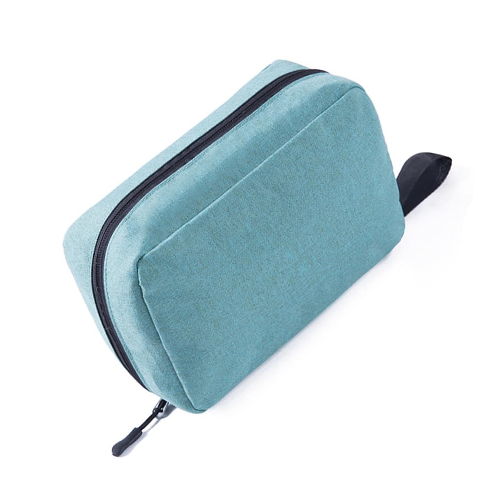 LKMY Nylon Portable Multi - Functional Travel Storage Bag Cosmetic Bag for Holding Large Capacity Hanging Travel Toiletries Portable Waterproof Makeup Shower Bag Unisex (Green)