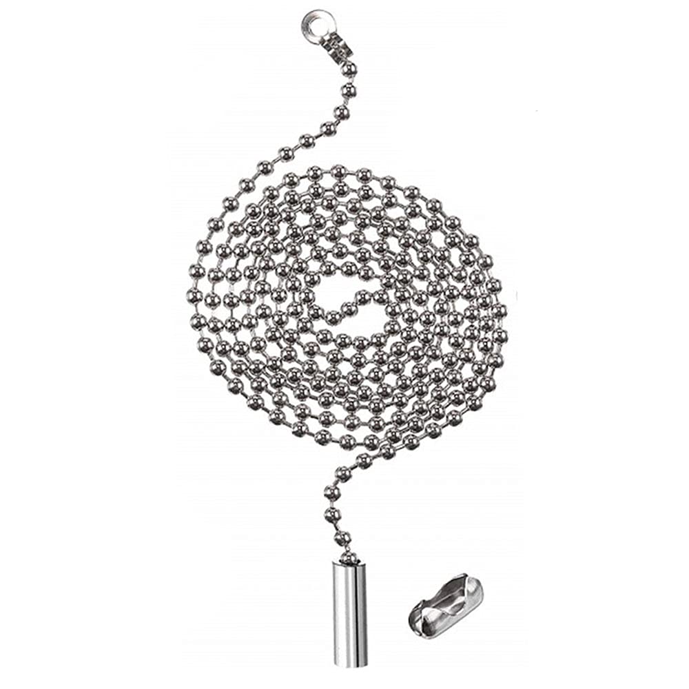 Stainless Steel Light Pull, Traditional Switch Bathroom Chain Light Pull Knot Cord Weight Handle for Light Switches Bathroom Lamp Bedroom Curtain