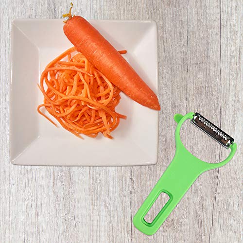 Telfer 3Piece Set of Swiss Kitchen Y Blade Peelers, Straight, Julienne