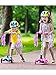 TecUnite 2 Pairs Bicycle Scooter Streamers Handlebar Ribbon Tassel for Girls and Boys Bike Decor, 9 Inchesthumb 3