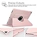 Fintie iPad Pro 12.9 Case - 360 Degree Rotating Stand Case with Smart Protective Cover Auto Sleep/Wake for Apple Pro 12.9 (1st Gen 2015) / iPad Pro 12.9 (2nd Gen 2017), Rose Gold