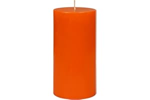 6 Inch Orange Pillar Candle