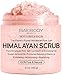 Baebody Himalayan Salt Body Scrub - Deep Exfoliator with Lychee Essential Oil and Sweet Almond Oil - Moisturizes & Promotes Radiant Looking Skin, 12oz