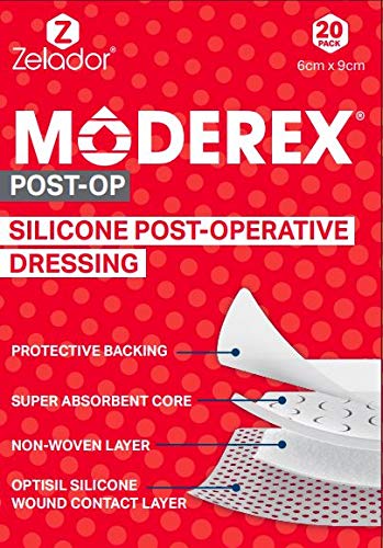 Moderex Hydrocool Hydrogel Dressings for Dry Wounds, Secondary Burns and Rehydrating necrotic Tissue (15x15cm x 10 with Border) — image 1