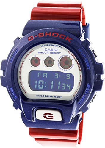 g shock blue and red