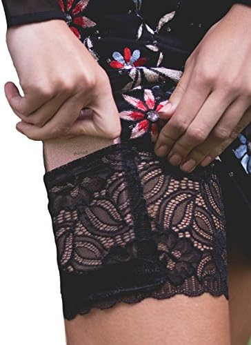 Pocket Innerwear Womens Stretch Lace Garter with Tech Pocket for Cell Phones and Insulin Pumps