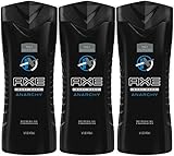 Axe Shower Gel, Anarchy, 16 Fluid Ounce (Pack of 3)