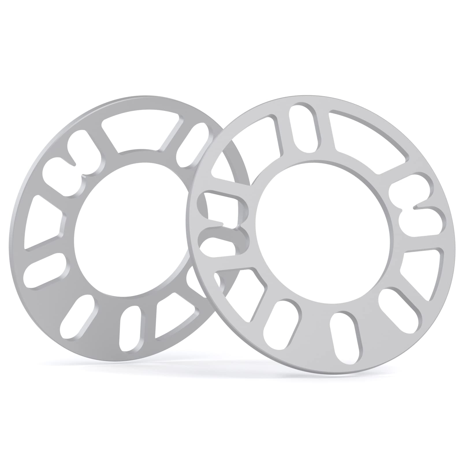 Photo 1 of dynofit 5mm Wheel Spacers for 4 Lug & 5 Lug Wheels, Fit for 4x98, 4x100, 4x108, 4x110, 4x112, 4x114.3, 4x120, 5x100, 5x108, 5x110, 5x112, 5x114.3, 5x115, 5x118, 5x120 Bolt Patterns, 2Pcs
