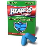 HEAROS XTREME 100 Pair Foam EAR PLUGS With NRR 33 Noise Canceling Hearing Protection