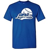 Xtreme Apparrel Cityscape Skyline Men's T-Shirt for Baseball Fans