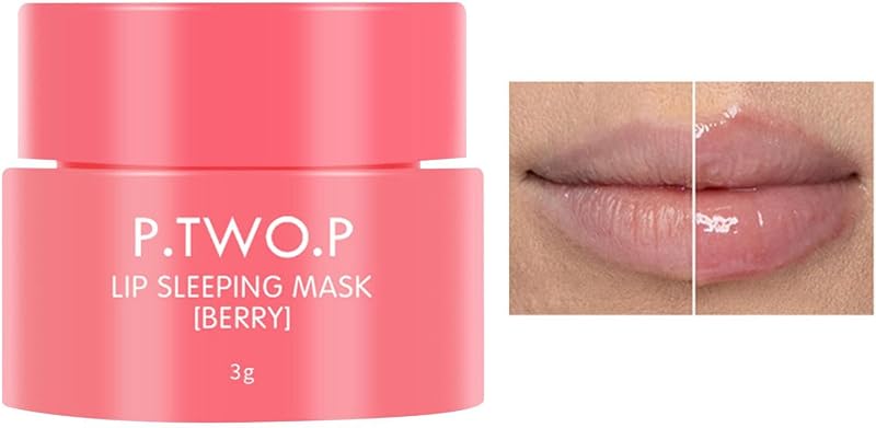 Renywosi Berry Lip Balm Night Mask Dry Cracked Lips Hydrating Smoothing 3g