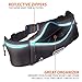 RunningBeltMax Running Belt Waist Pack -- Waterproof Fanny Pack for iPhone, Samsung Galaxy, Android - 3 Pockets, Black