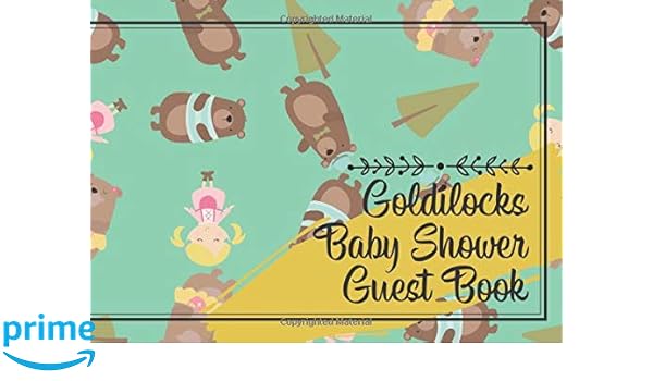 Goldilocks Baby Shower Guest Book Beautiful Modern Design Features