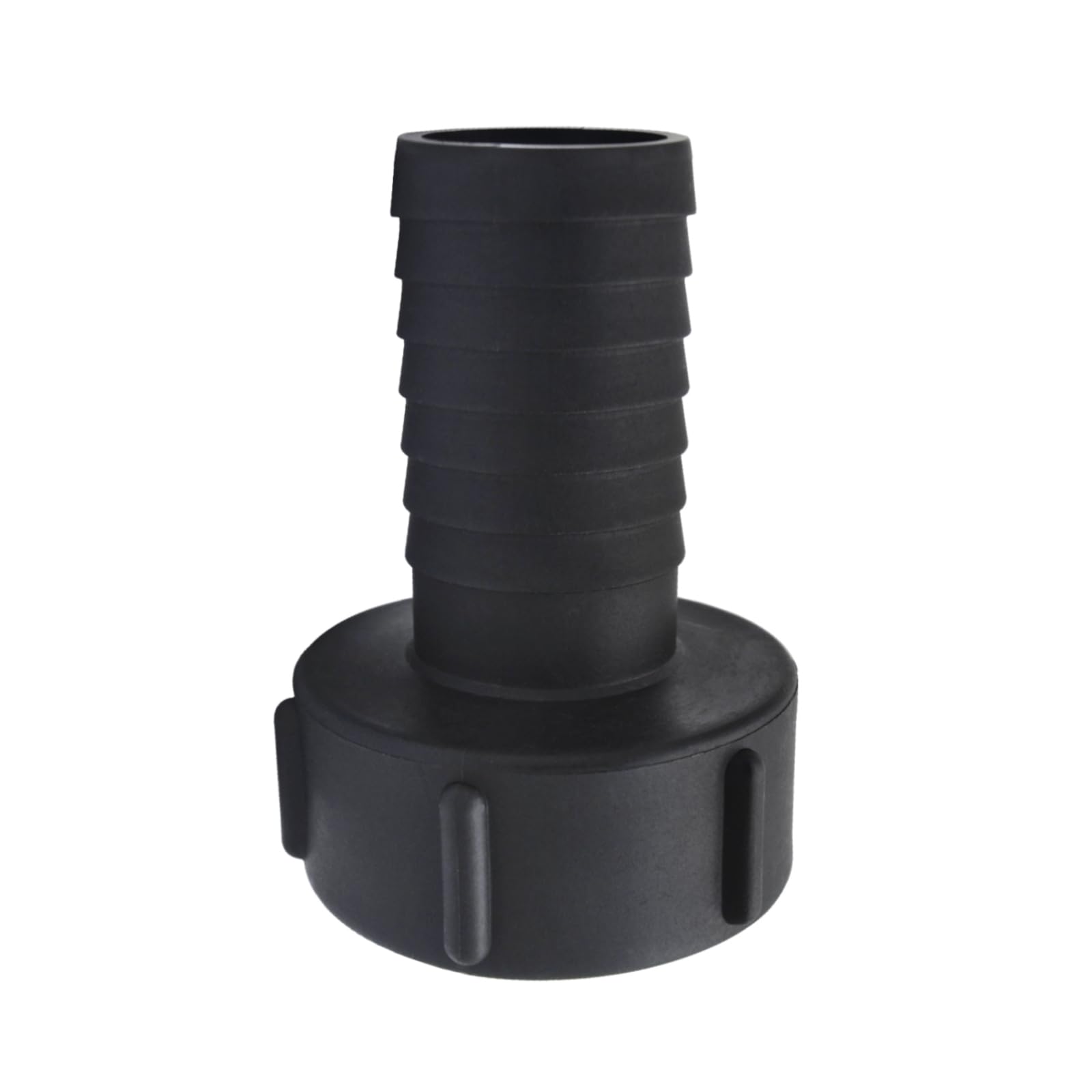 Tank Hose Adapter Plastic IBC Tank Adapter Garden Hose Adapter Fittings Tools 60mm Thread Import to 1.5"(38mm) Connect Hose (Pack of 1)